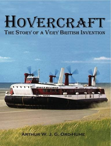 Book cover with hovercraft image, likely featuring British design or historical elements.