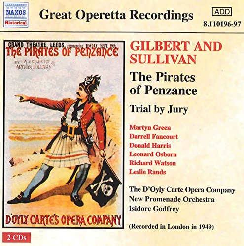 CD cover for Gilbert and Sullivan’s “The Pirates of Penzance” and “Trial By Jury.”