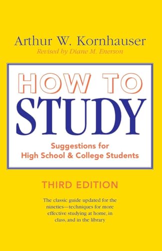 Yellow book cover with bold red and blue text: "How to Study.