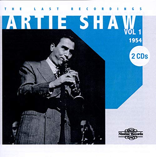 Artie Shaw playing clarinet on CD cover, blue and white design.