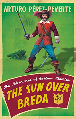 Book cover: a man in 17th-century attire holding a sword, with cannons.