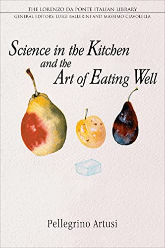 Book cover: "Science in the Kitchen" with pears and sugar cube.