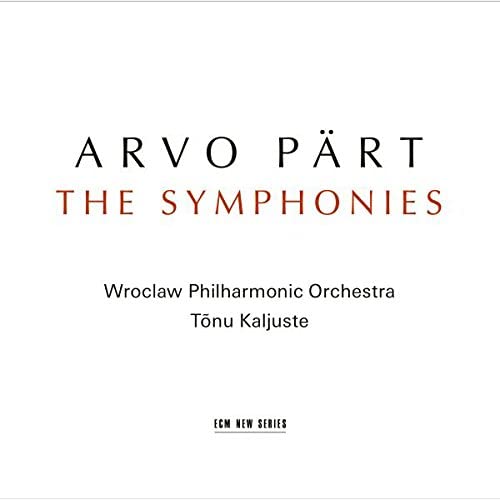 CD cover for Arvo Pärt The Symphonies by Wroclaw Philharmonic Orchestra and Tõnu Kaljuste.