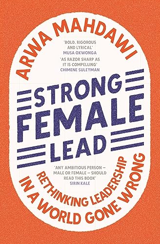 Book cover with bold red and blue text: "Strong Female Lead.