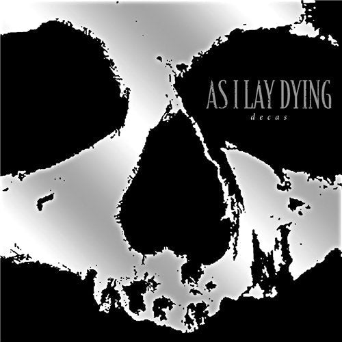 Album cover featuring a high-contrast black and white abstract skull with band text.