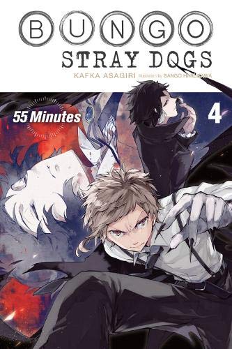 Bungo Stray Dogs light novel volume 4 cover featuring anime characters in dynamic poses.