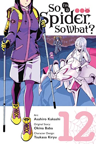 Manga volume 12 cover featuring a girl with a staff and spider-like figures.
