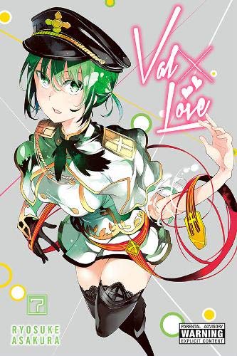 Anime-style cover for "Val X Love, Vol. 7" featuring a young woman in uniform.