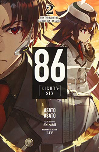 Cover of “86 - Eighty Six, Vol. 2” light novel featuring two characters.