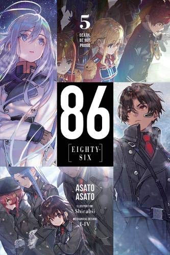 Book cover for "86 - Eighty Six, Vol. 5" featuring anime-style characters.