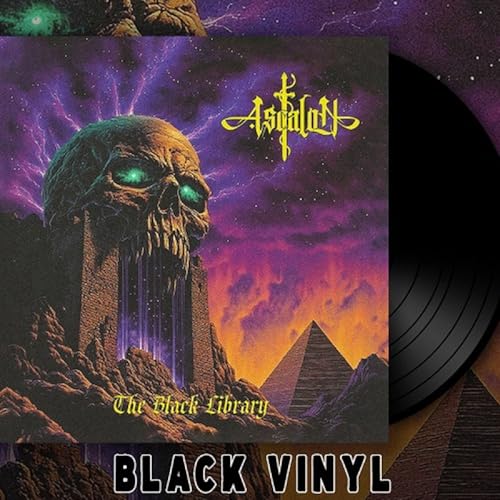 Ascalon - The Black Library vinyl record with skull and pyramid artwork.