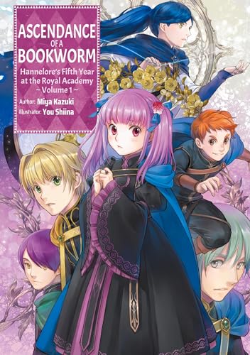 Book cover featuring anime-style characters with purple and blonde hair.