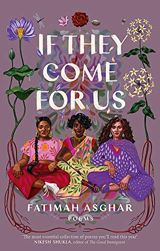 Book cover: three women surrounded by colorful flowers and insects.