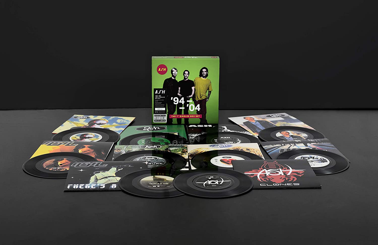 Ash '94-'04 vinyl singles box set with seven 7-inch records.