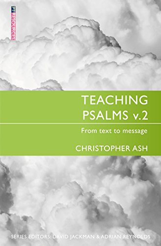 Book cover: "Teaching Psalms v.2" with cloudy sky background.