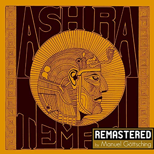 Album cover for Ash Ra Tempel featuring an Egyptian pharaoh’s head illustration.