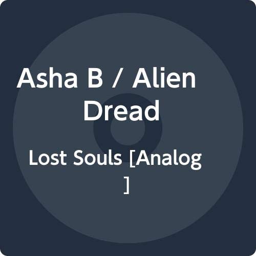 Dark blue vinyl record label with white text: “Asha B / Alien Dread.”