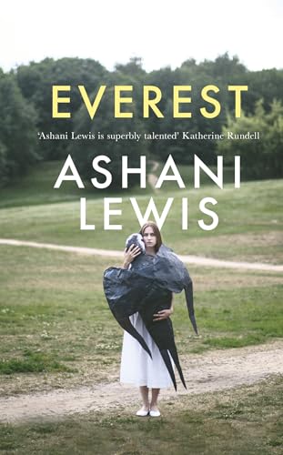 Book cover: woman in white dress embracing a large, dark bird.