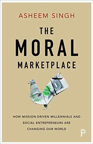 Book cover: "The Moral Marketplace" with a folded dollar bill image.