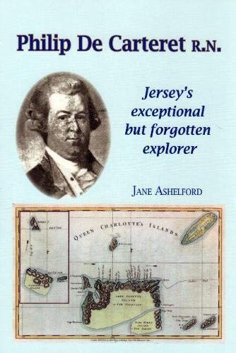 Book cover featuring a portrait of Philip De Carteret and a map.