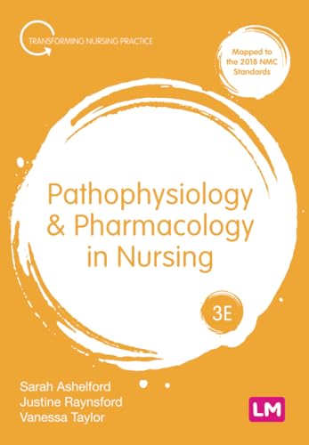 Book cover: "Pathophysiology & Pharmacology in Nursing," third edition.