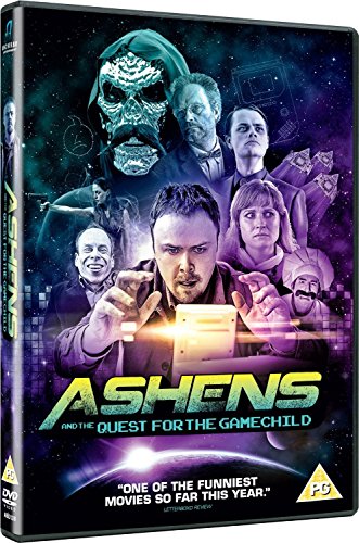 DVD cover for "Ashens And The Quest For The Gamechild" featuring multiple faces.