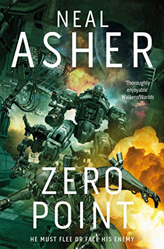 Book cover: sci-fi illustration of a large robotic figure in battle.