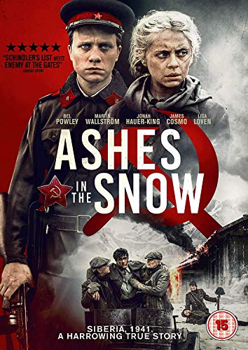 DVD cover for "Ashes In The Snow" featuring actors in winter settings.