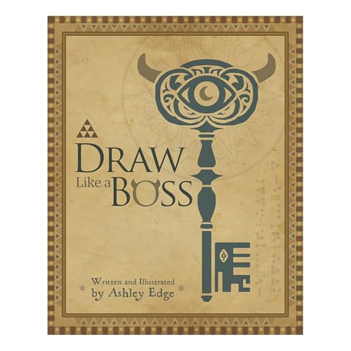 Book cover titled Draw Like a Boss featuring a stylized key illustration on parchment.