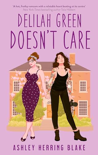 Book cover: two women stand before a house, illustrated style.