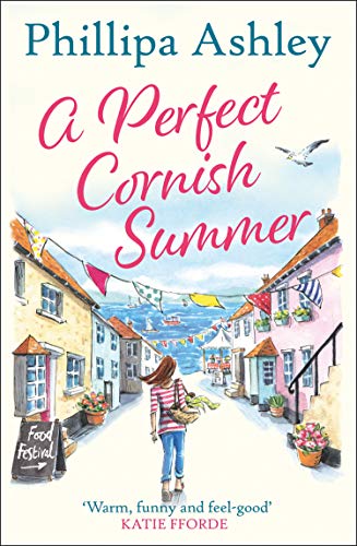 Book cover illustration of a woman walking down a street toward the sea.