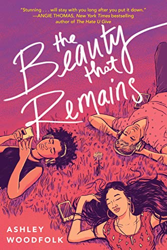 Book cover: illustrated teens lying in grass, taking photos.