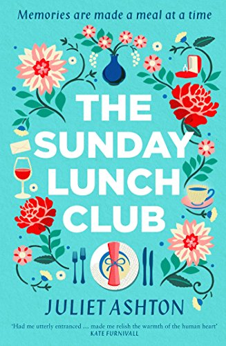 Book cover: “The Sunday Lunch Club” with floral illustrations and tableware.