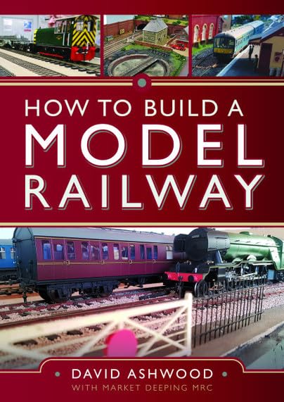 Book cover showing model trains and railway scenes, titled "How to Build a Model Railway".