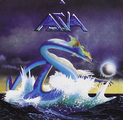Asia album cover featuring a blue dragon rising from ocean waves.