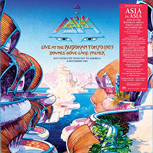 Asia’s “Asia In Asia” 5LP vinyl boxset cover featuring abstract, colorful artwork.