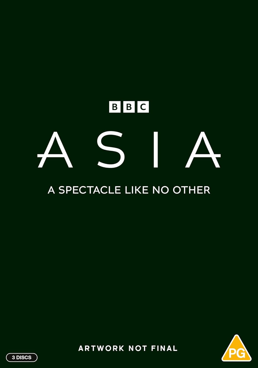 DVD cover for "Asia" documentary series, BBC logo, dark green background.