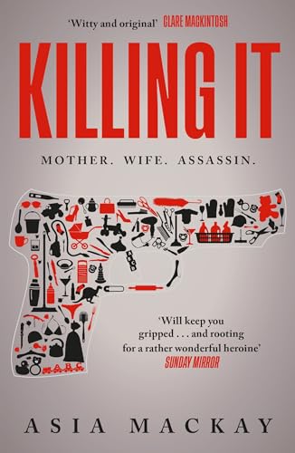 Book cover: red title "Killing It" over a gun-shaped collage.