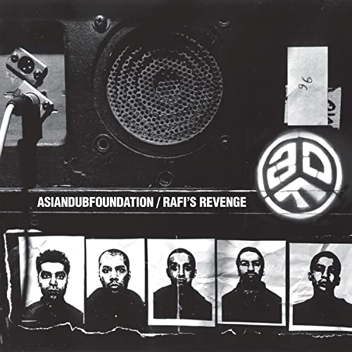 Asian Dub Foundation album cover: speaker, portraits, and graffiti aesthetic.