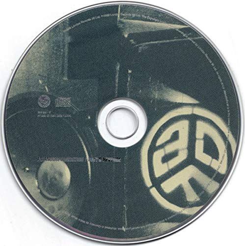 Silver CD with a dark, textured design and a circular "ADF" logo.