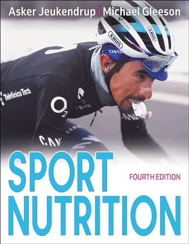 Book cover with sports nutrition information, likely featuring a fitness or athlete image.