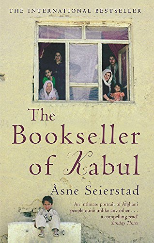 Book cover: "The Bookseller of Kabul" with window scene and child.