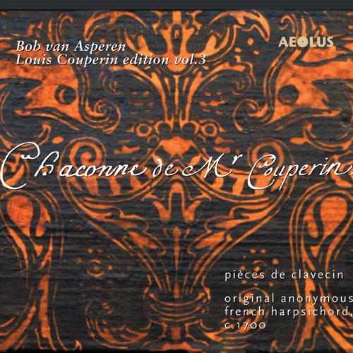CD cover for Bob van Asperen performing Louis Couperin’s harpsichord pieces.