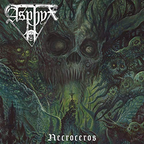 Album cover art featuring a large skull surrounded by skulls and dark, twisted imagery.