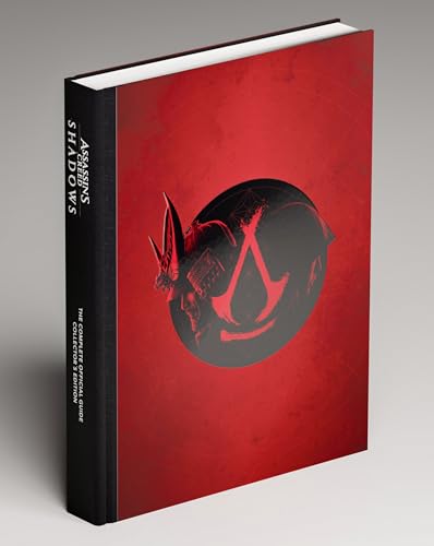 Red book cover with black silhouette of a samurai and Assassin's Creed logo.