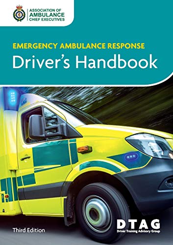 Cover of “Emergency Ambulance Response Driver’s Handbook” with ambulance image.