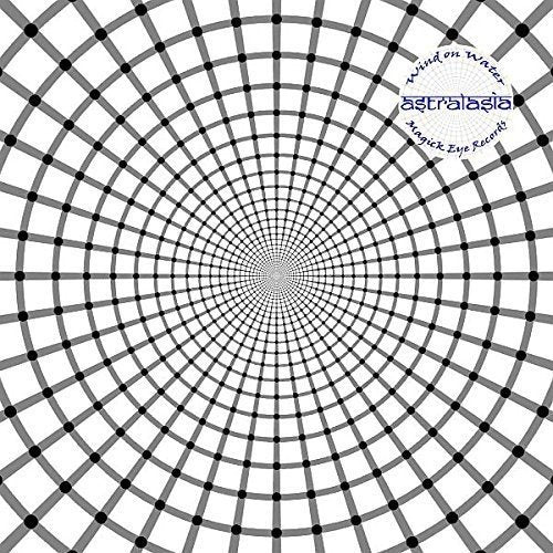 CD cover with a black and white spiral design and “Astralasia” text.