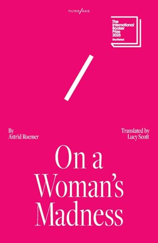 Bright pink book cover with white text and a single diagonal white line.