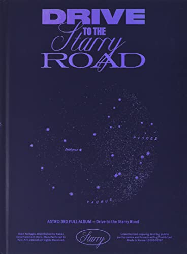 Astro album cover: dark purple with starry sky and text.