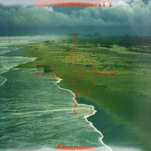 Vinyl album cover: beach landscape with red compass overlay and text.